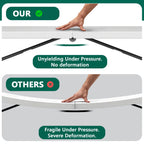 HaiCube 5FT Folding Table, Heavy Duty Portable Table, Waterproof HDPE, Foldable for Picnic, Party, Camping, Dining, BBQ, Indoor & Outdoor, White