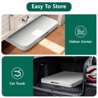 HaiCube 5FT Folding Table, Heavy Duty Portable Table, Waterproof HDPE, Foldable for Picnic, Party, Camping, Dining, BBQ, Indoor & Outdoor, White